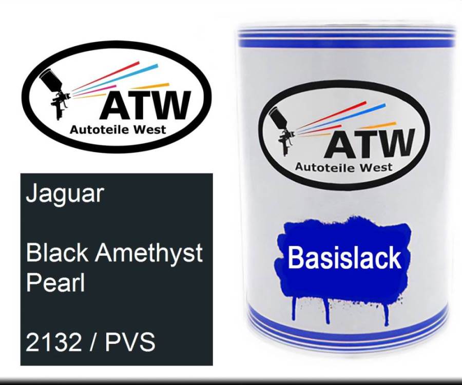 Jaguar, Black Amethyst Pearl, 2132 / PVS: 500ml Lackdose, von ATW Autoteile West.